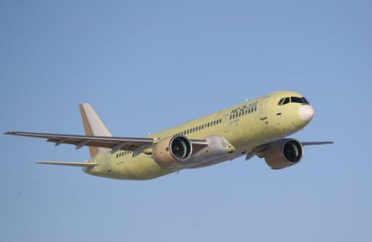 ФОТО: первый полет МС-21-300 с крылом из российских композитов